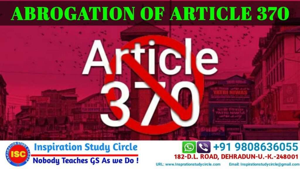 how Article 370 was removed upsc