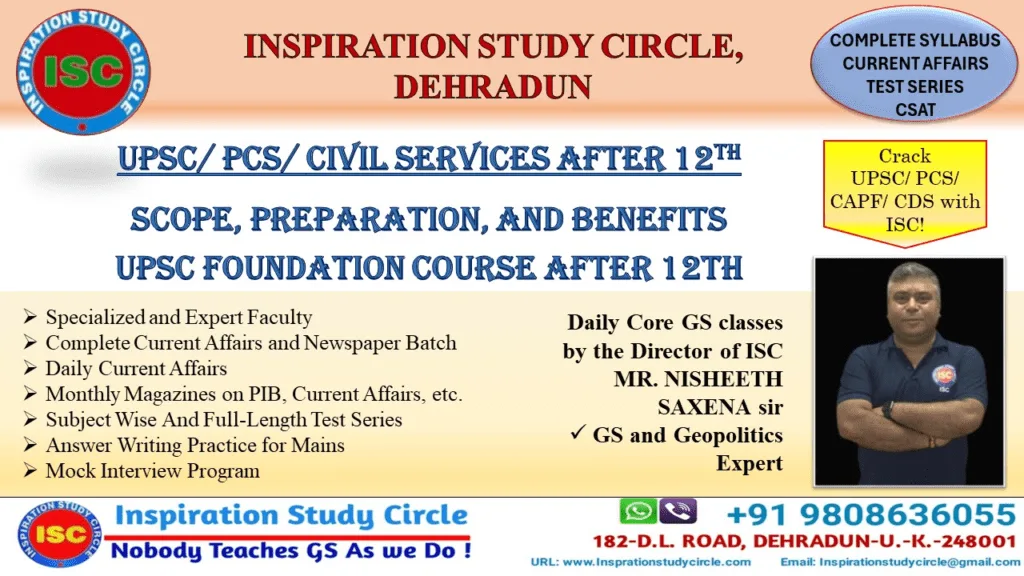 Civil Services After 12th: UPSC Foundation Course 2028-2029 73 Civil Services After 12th UPSC Foundation Course