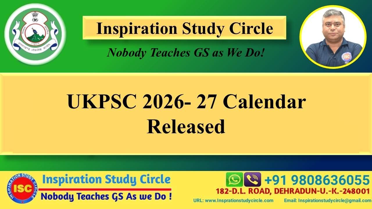 UKPSC 2026-27 Calendar Released