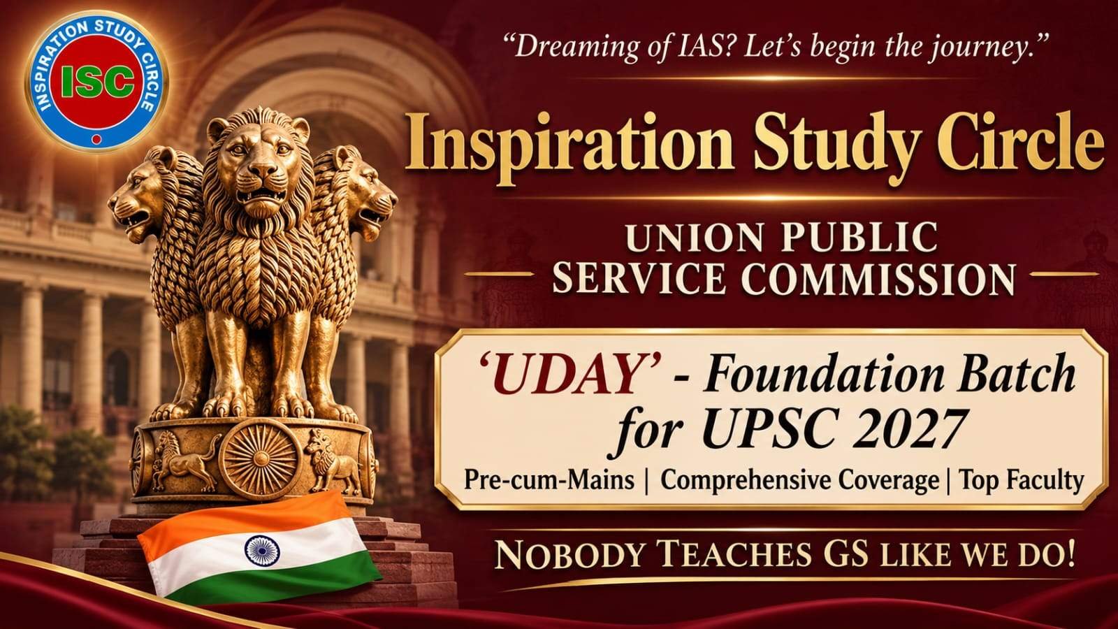 Blog 44 ISC- 'UDAY' Foundation Batch for UPSC 2027